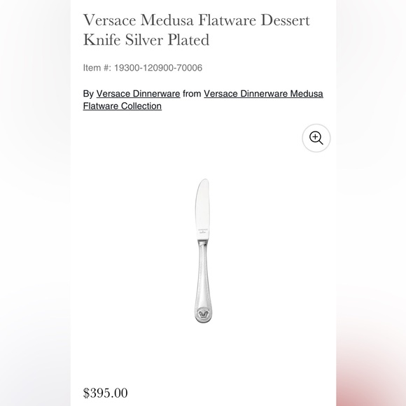 Versace Medusa silver Cutlery 7-Piece Set - Picture 9 of 12